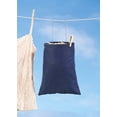 thumbnail image 2 of Bolsa de lavandería Whitmor para colgar ropa, bolsa con pinzas, azul marino, 2 of 3