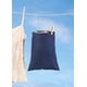 thumbnail image 2 of Bolsa de lavandería Whitmor para colgar ropa, bolsa con pinzas, azul marino, 2 of 3