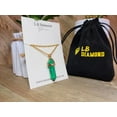 thumbnail image 5 of Malachite Handmade Point Necklace Hexagon Chain Golden necklace, 5 of 8