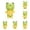 Green 6PCS, variant on Dog Toy Frog Toy Dog Squeak With Ringing Paper Toy Animal Dog Chew Toy Pet Interactive Toy Suitable For Puppies Small Dogs Medium Dogs