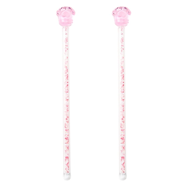 1 Box Glass Stirring Sticks Flower Design Beverage Stirring Rods Mixing Sticks