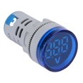 thumbnail image 4 of Miniature Voltage Meter Ac Voltage Panel Meter Plastic Led Voltmeter  Light Digital Display Dc Voltage Meter Indicator Round Lamp TesterYellow, 4 of 8