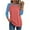 Red, variant on Women Raglan Shirts Long Sleeve Oversized T Shirt Casual Crewneck Color Block Tee Top