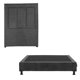 thumbnail image 2 of Box Base Cama Individual+Cabecera Davos Gris Carbon+Almohada 2Pack+Protector Cloud+Sabanas Softy+Edredon Homy, 2 of 8