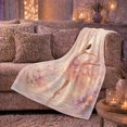 thumbnail image 6 of Artistic Pattern, Festive Holiday Scene, Warm Flannel Blanket for Living Room and Family Room with Detailed Artwork, Art Lovers Christmas Gift, Festive Home Decor, 6 of 9