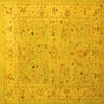 thumbnail image 1 of Ahgly Company Indoor Square Oriental Yellow Traditional Area Rugs, 6' Square, 1 of 4
