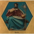 thumbnail image 2 of Jules Elie Delaunay 20x20 Black Ornate Framed Double Matted Museum Art Print Titled: Isaiah (1875), 2 of 5