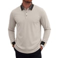 thumbnail image 2 of Mens Casual Shirts Long Sleeve Fashion Classic Solid Color Golf Shirt Lightweight Basic Work Tops, 2 of 8