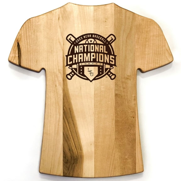 Baseball BBQ LSU Tigers 2023 NCAA Men's Baseball College World Series Champions Jersey Style Cutting Board