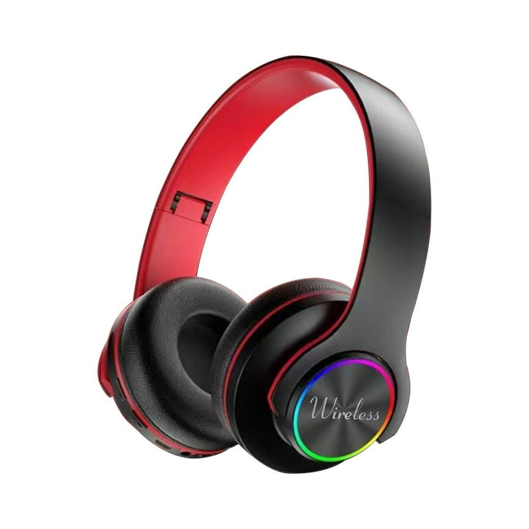 Low Price Bluetooth Earphones Wireless Illuminated Seven Color Breathing Lights Pluggable Foldable Subwoofer Universal For Mobile Phones Today s Deal Today s Deal Walmart