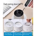 thumbnail image 3 of Desktop Fast Cooling Beverage Chiller, Mini Electric Instant Drink Cooler Quickly Cool Down to 2°C, 2 Cooling Modes Portable Refrigeration Cup for Soda Can, Beer, Coffee, Juice, Home Office Dorm Use, 3 of 7