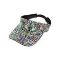 thumbnail image 1 of Top Headwear Full Rhinestone Sun Visor - Multicolor, 1 of 1