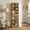 Natural-71, variant on Spaco Natural 61 Inch Tall Freestanding Bookcase with Drawer, 8-Cube Organizer & Anti-Tip Design for Home Office