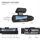 thumbnail image 4 of Dual Dash Cam, Dashcams for Cars with IR Night Vision Loop Recording, 4 of 5