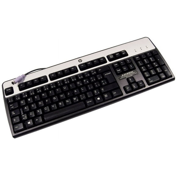 HP French Canadian JB Win-8 PS2 Keyboard 434820-127 KB-0316 Black-Silver Retail