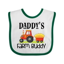 Inktastic Daddy Farm Buddy Cute Tractor Boys or Girls Baby Bib