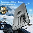 thumbnail image 6 of for Samsung Galaxy S22 Case with Sliding Camera Lens Cover - Wireless Charging Compatible -  Kickstand - Shockproof Protective Phone Case 6.1" for Men Women Girls - Grey, 6 of 15