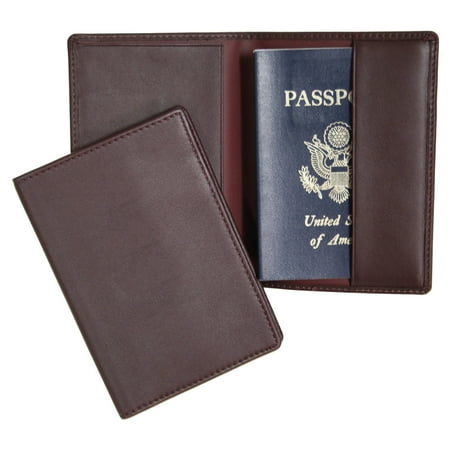 Royce Leather Genuine Leather Passport Holder and Travel Document Organizer