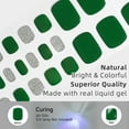 thumbnail image 4 of DUKASOU Toenail Stickers-Semi Cured Gel Toenail Strips-Forest Green, Long Lasting DIY Salon Nail Art Stickers Kit for Adults, 26 Count, 4 of 7