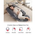 thumbnail image 2 of Almohada de maternidad ALLOPERA de 145 cm con soporte para todo el cuerpo, 2 of 8