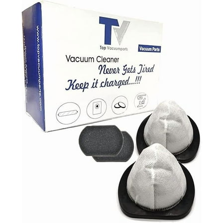 Replacement Part For Bissell 3-in-1 Lightweight Stick Vac 2 Filters & 2 Pre Motor Foam Filters # 1611501 & 1611500