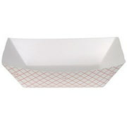 RP3008 Dixie Kant LeekÂ® Red Plaid 3lb. Polycoated Paper Food Trays, 500/case