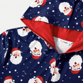 thumbnail image 6 of PatPat Mens Christmas Pajamas Matching Family Christmas Pajamas Hooded One Piece Long Sleeve Blue Santa Sleepwear Loungewear with Socks PJs for Men XL, 6 of 9