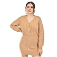 thumbnail image 4 of Vestido de punto con botones Roman Fashion /Juvenil, 4587 (Café) cafe CH, 4 of 5