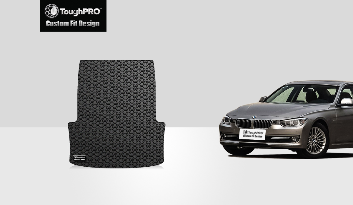 Toughpro Bmw 335i Trunk Mat All Weather Heavy Duty Black Rubber 2012 Walmart Com