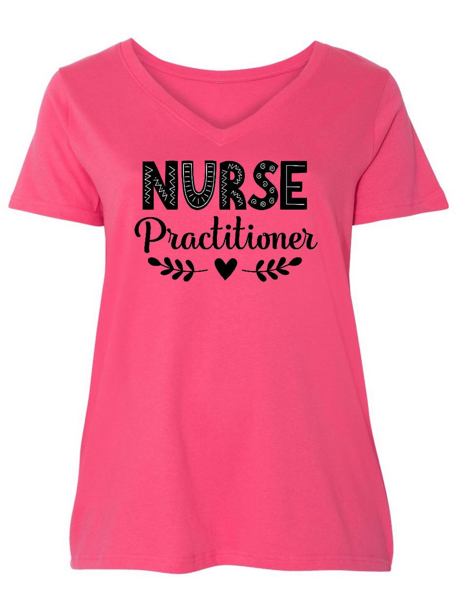 Inktastic Nurse Practitioner Gift For Her Women's Plus Size V-Neck -  Walmart.com