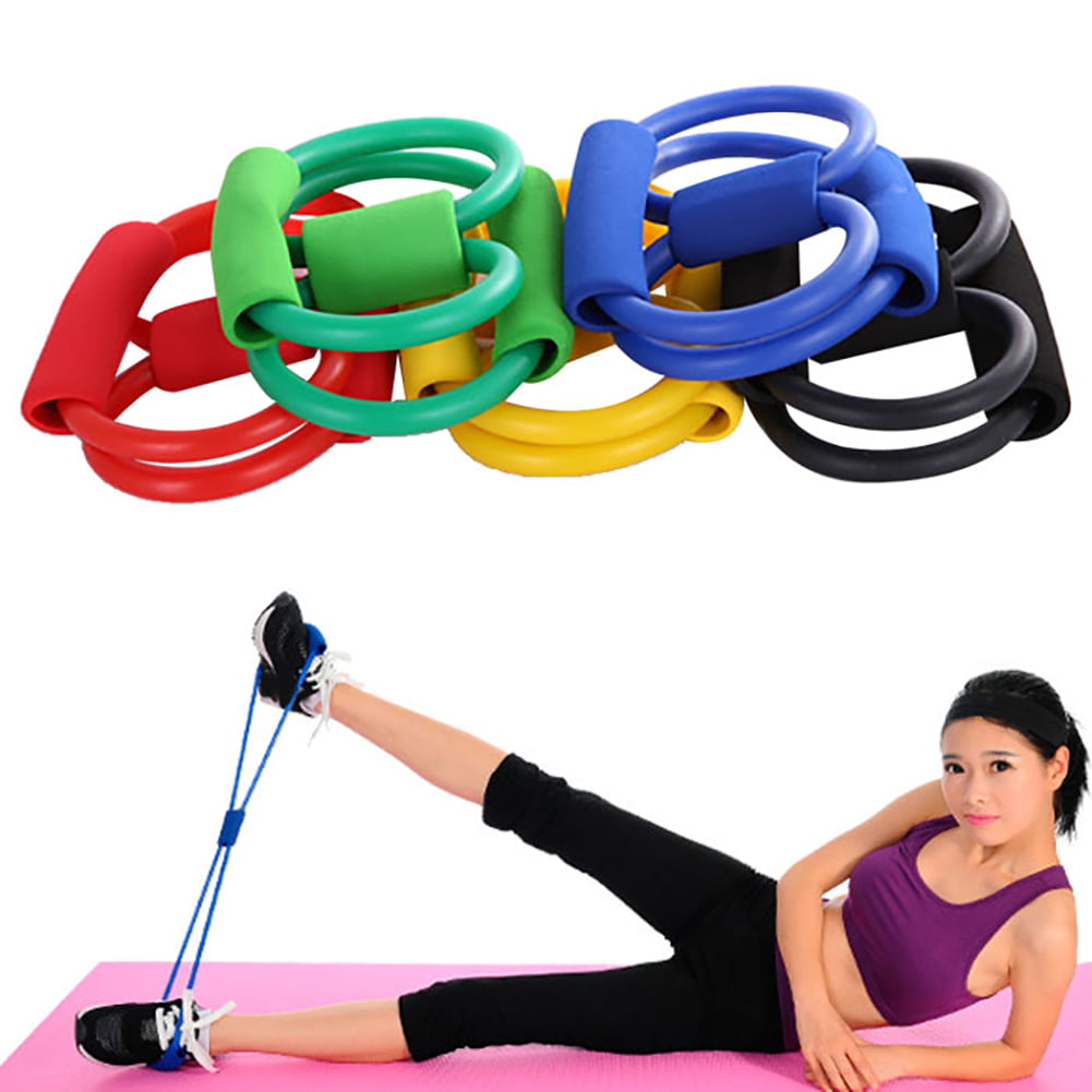 HK 8-Shape Resistance Band Workout Yoga Elastic Tube Rope Fitness Equipment Nov 