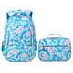 thumbnail image 1 of Mochila BLUEFAIRY para niñas con lonchera para niños de 4 a 12 años, color azul, 1 of 9