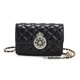 thumbnail image 4 of Bolso de Hombro Ticfox con Cadena para Mujer Retro Impermeable PU Color Negro, 4 of 12