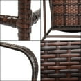 thumbnail image 5 of Al Fresco Outdoor Bar Stools Set of 2, Patio Wicker Counter Stools, 5 of 8