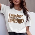thumbnail image 5 of Camiseta de profesora de arcoíris, moda de verano, Harajuku, viento, letras de arcoíris, camiseta de manga corta de talla grande, Tops de tendencia para mujer, 5 of 5