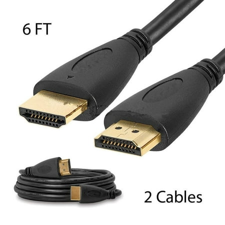 2x PREMIUM HDMI CABLE 6FT For ULTRA-4K TV PS4 BLURAY 3D HDTV XBOX LCD HD