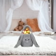 thumbnail image 6 of Easter Decorations Easter Bunny Basket Personalized Gray Plush Easter Egg Basket With Long Ears Soft Tote Bags for Easter Egg Hunt Candy & Gift Storage,Holiday Party Favors & Daily Use, 6 of 9