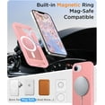thumbnail image 5 of Magnetic Compatible with iPhone 16E Case, [Built-in Invisible Kickstand][Compatible with MagSafe][Military Grade Shockproof] Slim Translucent Matte Case for iPhone 16E 6.1" 2025, 5 of 14