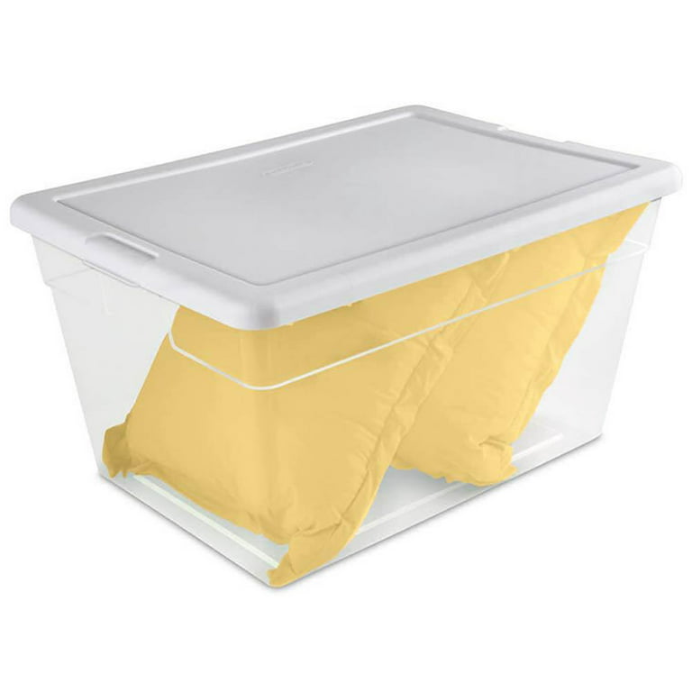 New 821092 Sterilite Storage Box 56Qt White (-Pack) Storage Cheap Wholesale  Discount Bulk Plasticware Storage Acne Wash8