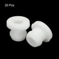 thumbnail image 3 of Uxcell 20Pcs Snap Rubber Grommet Plug Mount Dia 7mm ID 4.5mm Seal Anti-Scratch Electrical Box Cable Pipe White, 3 of 6