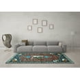 thumbnail image 3 of Ahgly Company Indoor Rectangle Animal Light Blue Traditional Area Rugs, 5' x 7', 3 of 4
