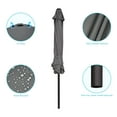 thumbnail image 6 of CHYVARY 9ft Patio Umbrella Round Market Outside Table Umbrella for Deck, Poolside and Patio, Gray, 6 of 8