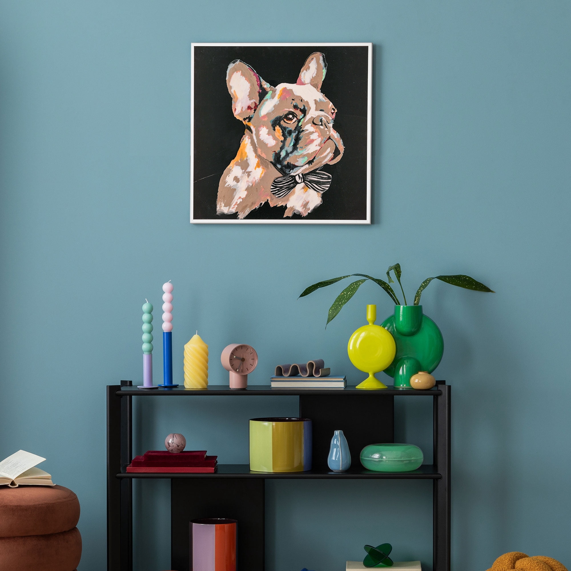 Crystal Art Gallery Framed French Bulldog Lacquer Wall Art