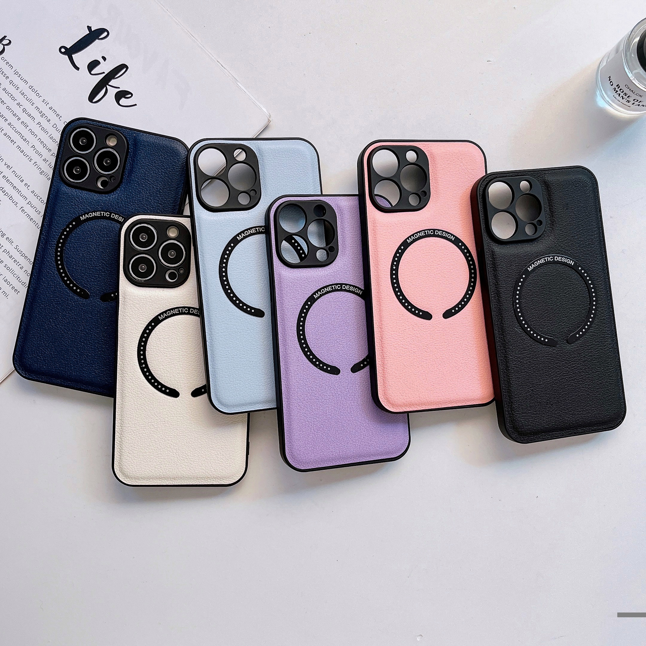 Designer IPhone Phone Cases 15 14 Pro Max Luxury LU Leather Card