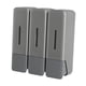 thumbnail image 2 of Dispensador de jabón de pared, dispensador de loción, contenedor de champú, botón pulsador, manual gris, 2 of 9