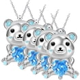 thumbnail image 1 of Collar Oso Polar con Corazón High Monaco 4 Pzas Plata/Azul Metal MXNAK-004, 1 of 3
