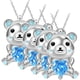 thumbnail image 1 of Collar Oso Polar con Corazón High Monaco 4 Pzas Plata/Azul Metal MXNAK-004, 1 of 3