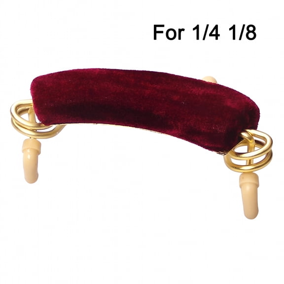 QAYOZ Professional Spring Violin Shoulder Rest Full Size For 3/4 4/4 & 1/2 & 1/4 1/8 Size Padded Rest 3 Colors Choices