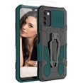 thumbnail image 1 of Compatible with Samsung Galaxy A03S Case with Screen Protector Slim Fit Rugged Dual Layer Protective Shockproof Phone Cover with Belt Clip [Magnetic Car Mount Feature] for Samsung A03S Case -Green, 1 of 7