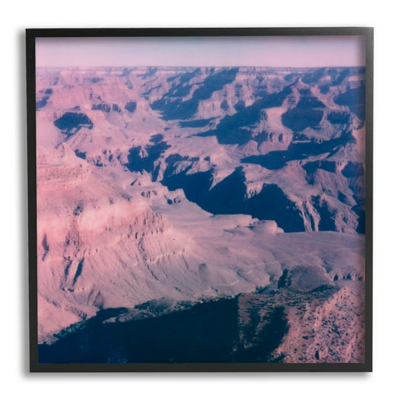 Stupell Industries Vast Desolate Desert Canyon Valley Photograph Black Framed Art Print Wall Art, Design by Jacob Green